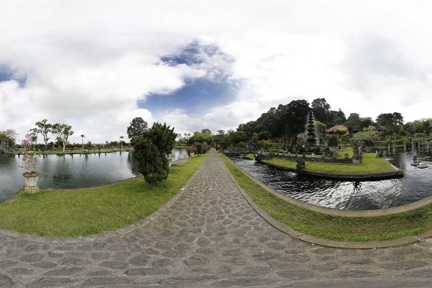 Panoramique 360° : Taman Tirtagangga - Palais de l'eau - Bali | Indonésie